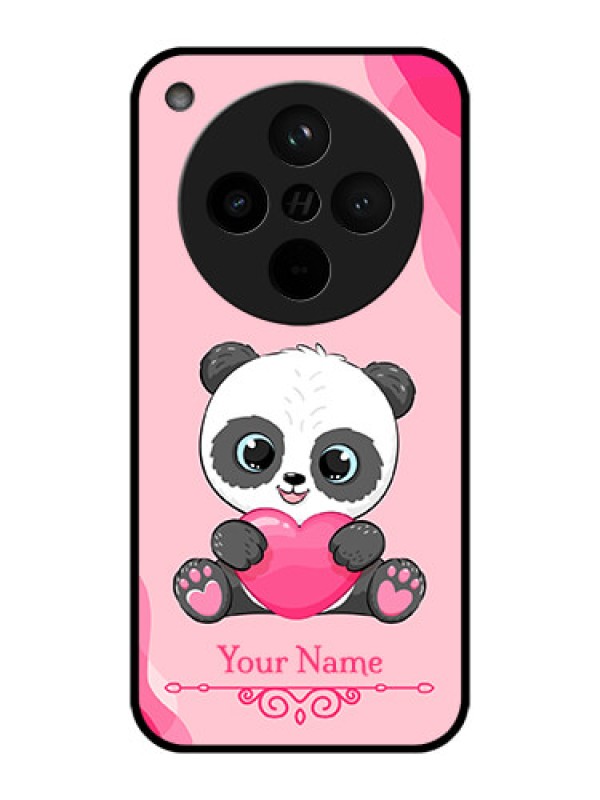 Custom Find X8 5G Custom Metal Phone Case - Cute Panda Design