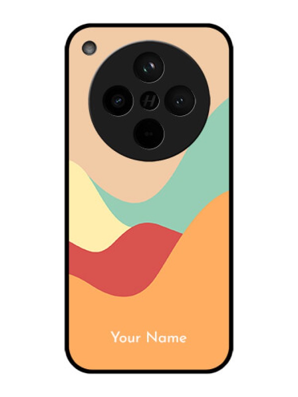 Custom Find X8 5G Custom Metal Phone Case - Ocean Waves Multi - Colour Design