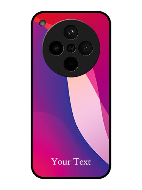 Custom Find X8 5G Custom Metal Phone Case - Digital Abstract Overlap Design