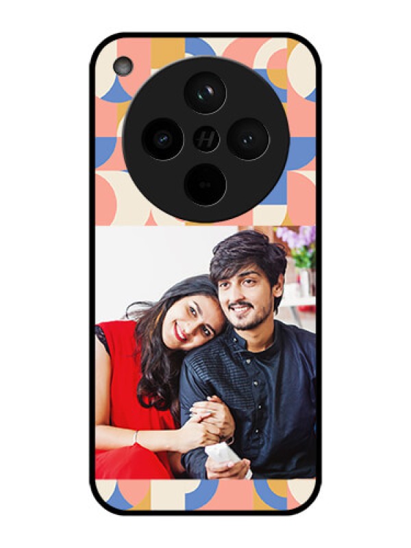 Custom Find X8 5G Custom Metal Phone Case - Semi - Circle Maze Pattern Design