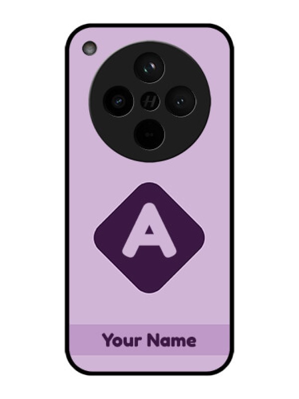 Custom Find X8 5G Custom Metal Phone Case - Custom Letter In Curved Badge Design