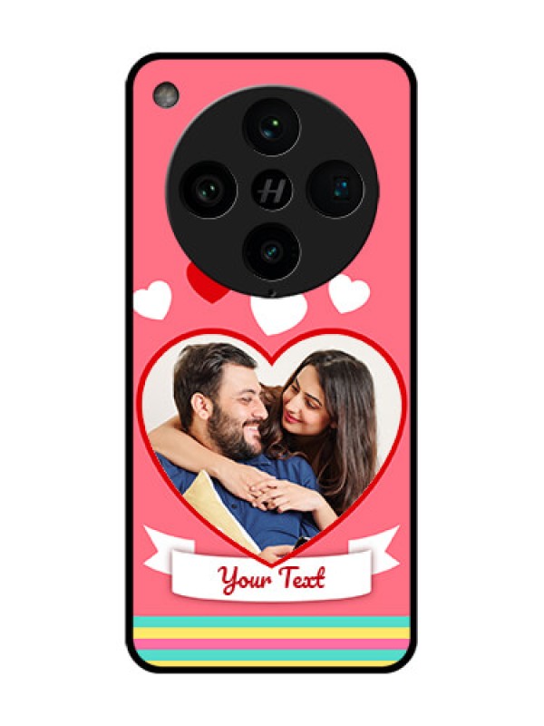 Custom Find X8 Pro 5G Custom Metal Phone Case - Love Shapes Doodle Design