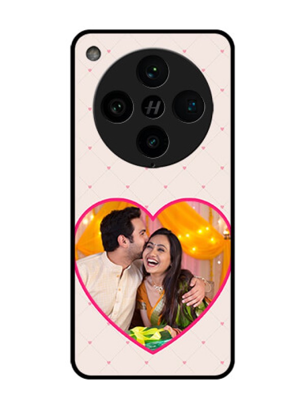 Custom Find X8 Pro 5G Custom Metal Phone Case - Heart Shape Design