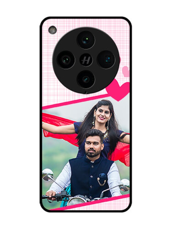 Custom Find X8 Pro 5G Custom Metal Phone Case - Love Shape Heart Design