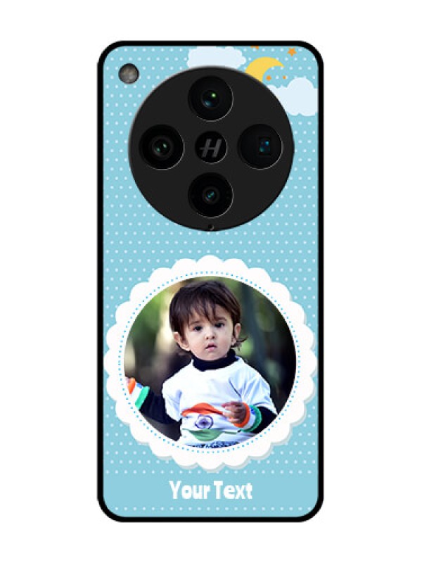 Custom Find X8 Pro 5G Custom Metal Phone Case - Violet Pattern Design