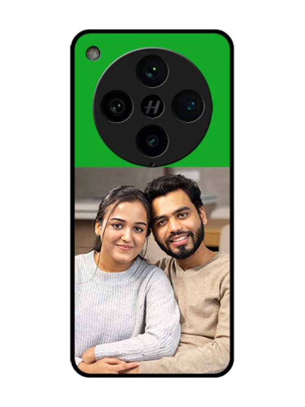 Custom Find X8 Pro 5G Custom Metal Phone Case - Green Pattern Design