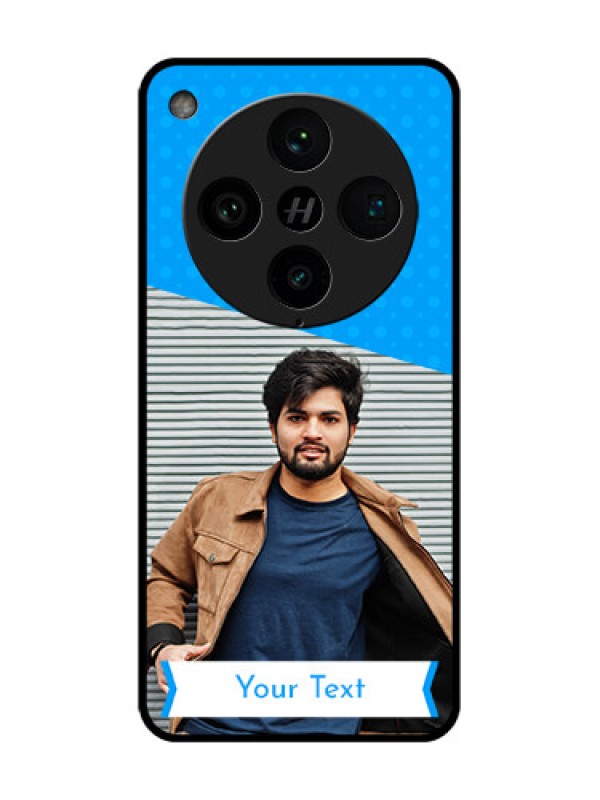 Custom Find X8 Pro 5G Custom Metal Phone Case - Simple Blue Color Design