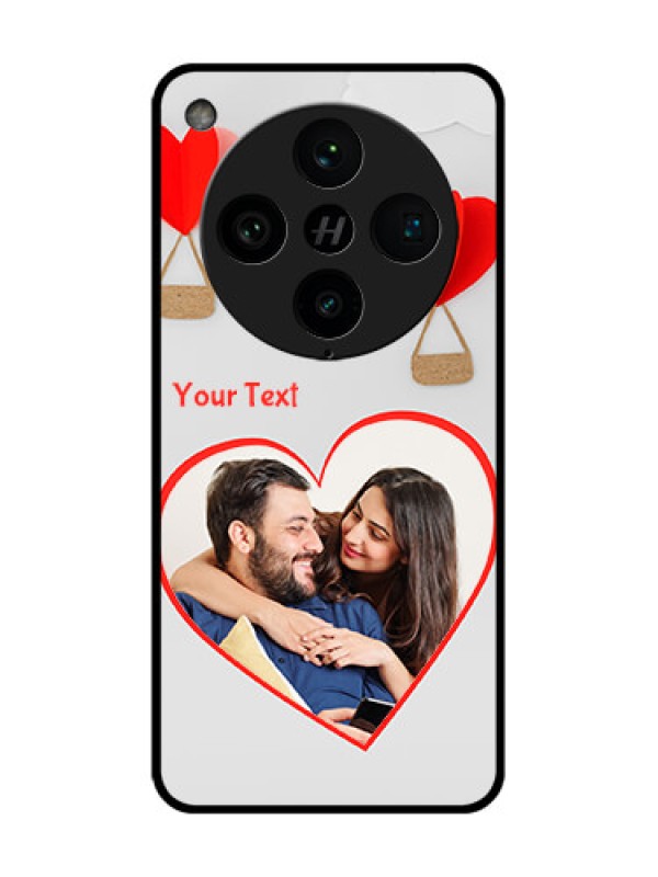 Custom Find X8 Pro 5G Custom Metal Phone Case - Parachute Love Design