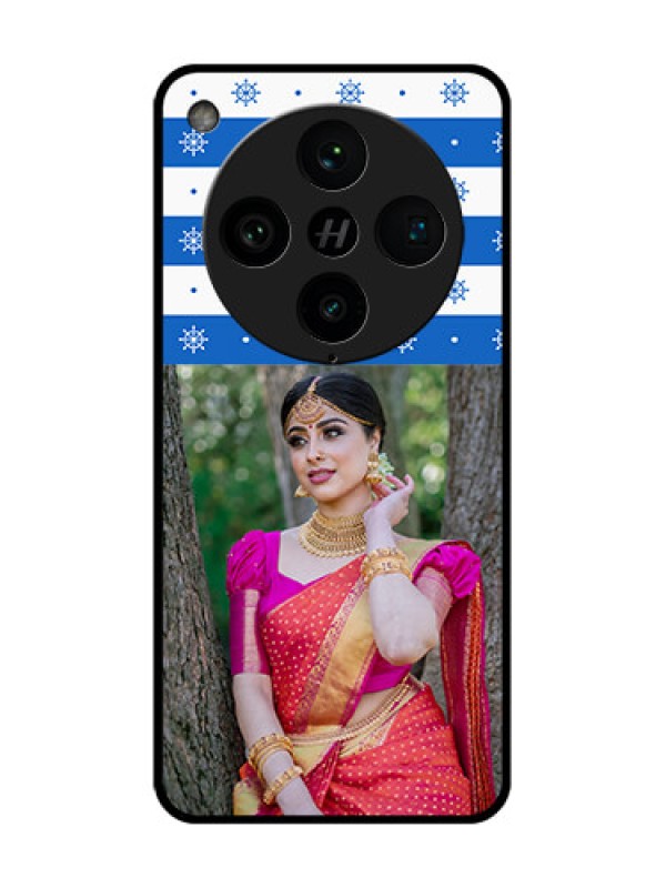 Custom Find X8 Pro 5G Custom Metal Phone Case - Snow Pattern Design