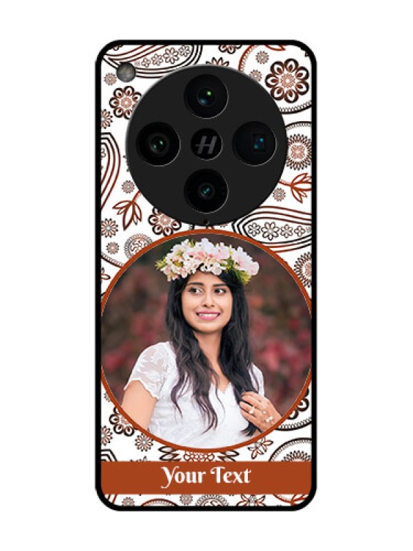 Custom Find X8 Pro 5G Custom Metal Phone Case - Abstract Flower Design