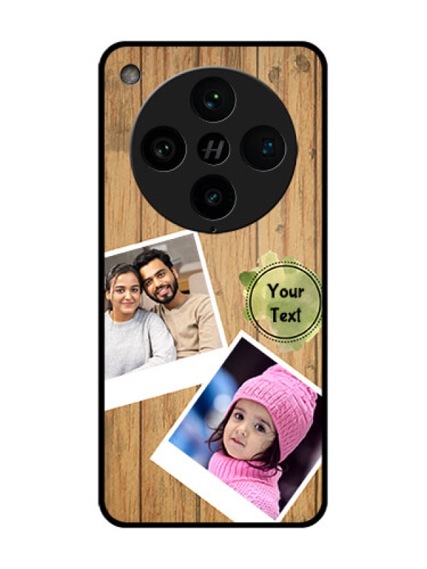 Custom Find X8 Pro 5G Custom Metal Phone Case - Wooden Texture Design