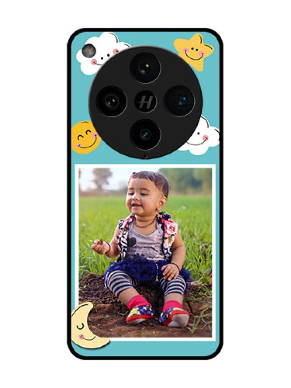 Custom Find X8 Pro 5G Custom Metal Phone Case - Smiley Kids Stars Design