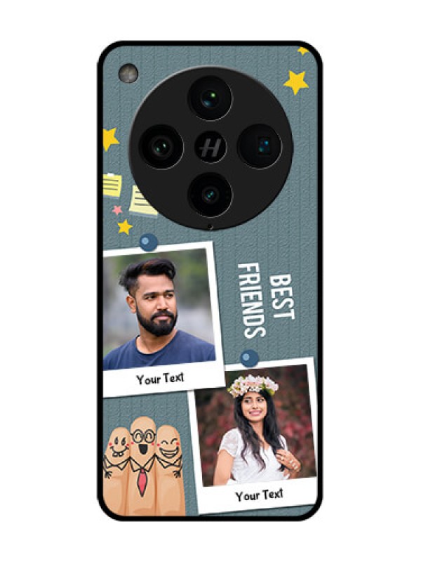 Custom Find X8 Pro 5G Custom Metal Phone Case - Sticky Frames And Friendship Design