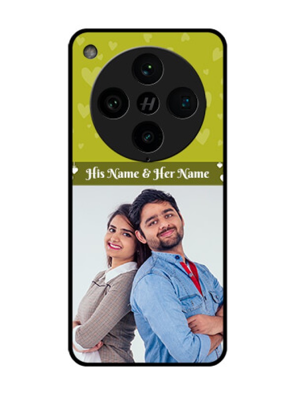 Custom Find X8 Pro 5G Custom Metal Phone Case - You and Me Heart Design