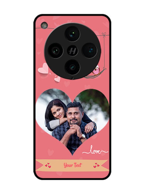 Custom Find X8 Pro 5G Custom Metal Phone Case - Peach Color Love Design