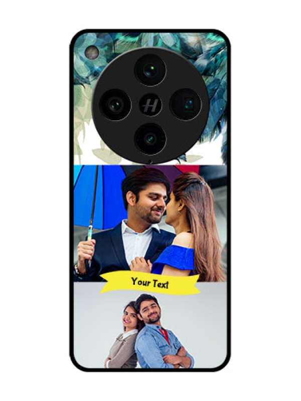 Custom Find X8 Pro 5G Custom Metal Phone Case - Image With Boho Peacock Feather Design