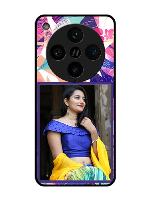 Custom Find X8 Pro 5G Custom Metal Phone Case - Abstract Floral Design