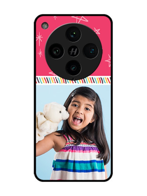 Custom Find X8 Pro 5G Custom Metal Phone Case - Line Art Design