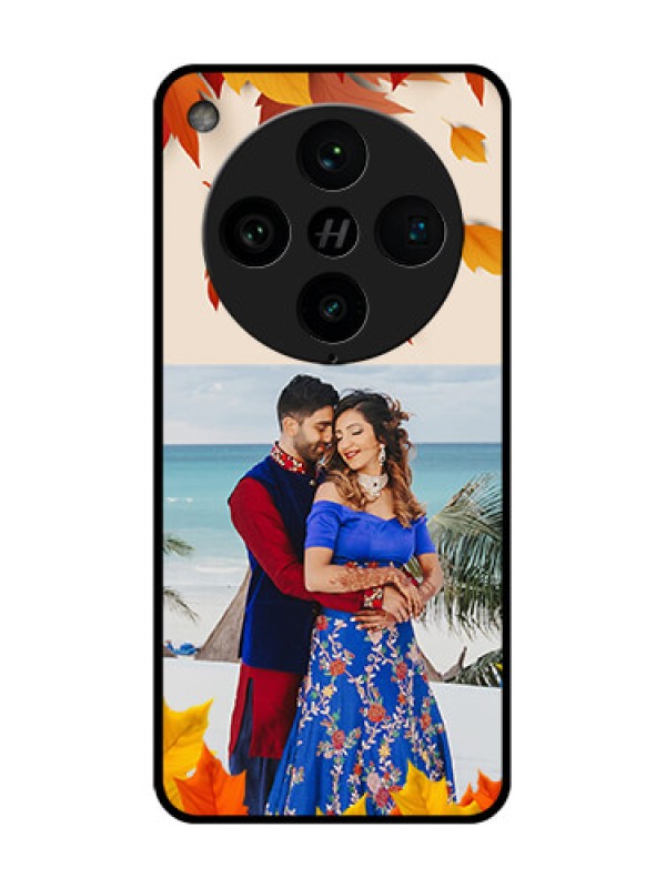 Custom Find X8 Pro 5G Custom Metal Phone Case - Autumn Maple Leaves Design