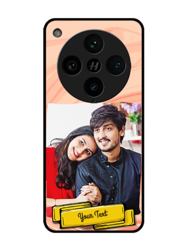 Custom Find X8 Pro 5G Custom Metal Phone Case - Marble Texture Design