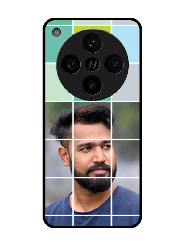 Custom Find X8 Pro 5G Custom Metal Phone Case - With White Box Pattern