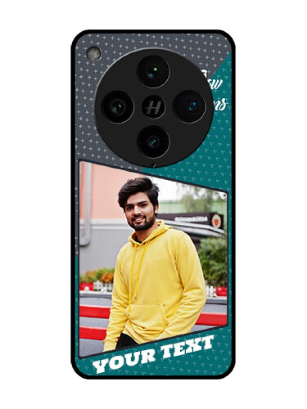 Custom Find X8 Pro 5G Custom Metal Phone Case - Background Pattern Design With Quote