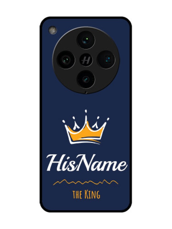 Custom Find X8 Pro 5G Custom Metal Phone Case - King With Name Design
