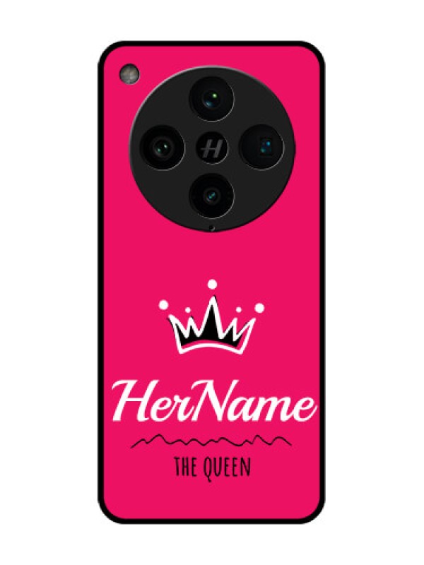 Custom Find X8 Pro 5G Custom Metal Phone Case - Queen With Name Design