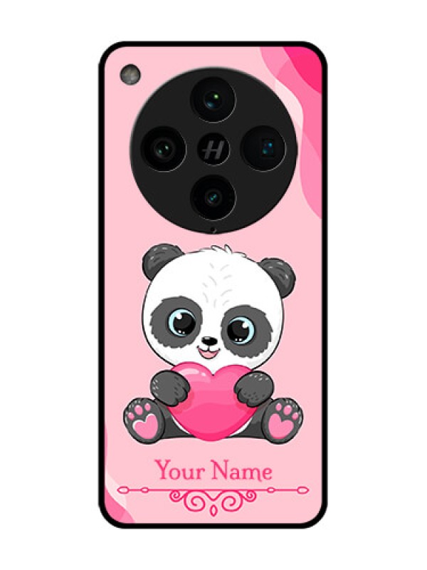 Custom Find X8 Pro 5G Custom Metal Phone Case - Cute Panda Design
