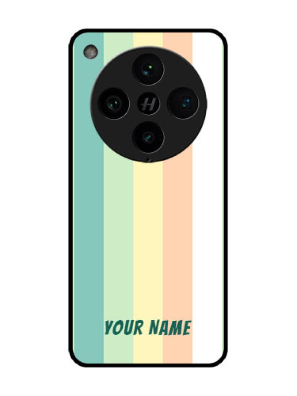 Custom Find X8 Pro 5G Custom Metal Phone Case - Multi - Colour Stripes Design