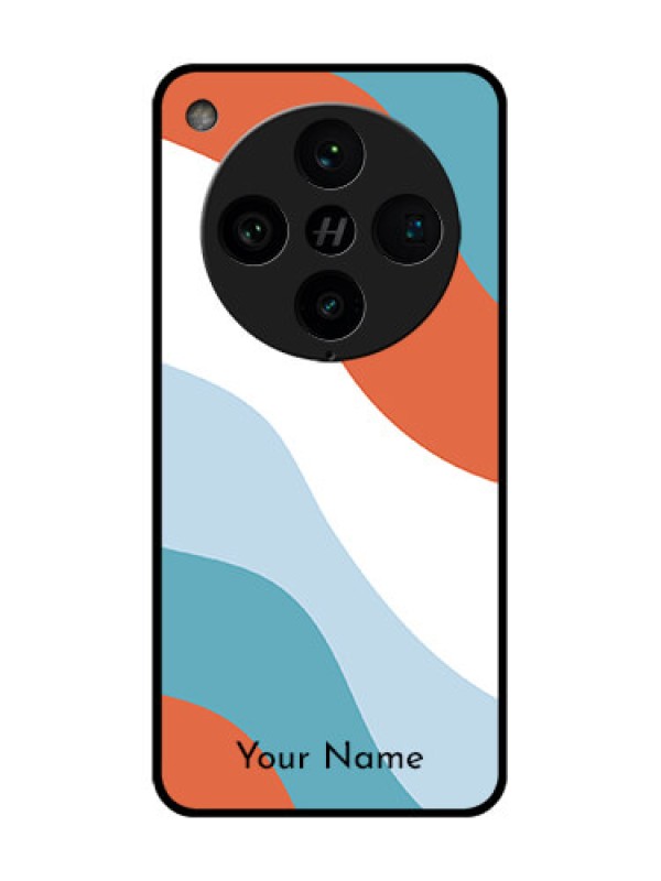 Custom Find X8 Pro 5G Custom Metal Phone Case - Coloured Waves Design