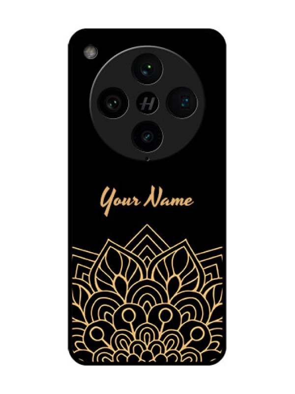 Custom Find X8 Pro 5G Custom Metal Phone Case - Golden Mandala Design