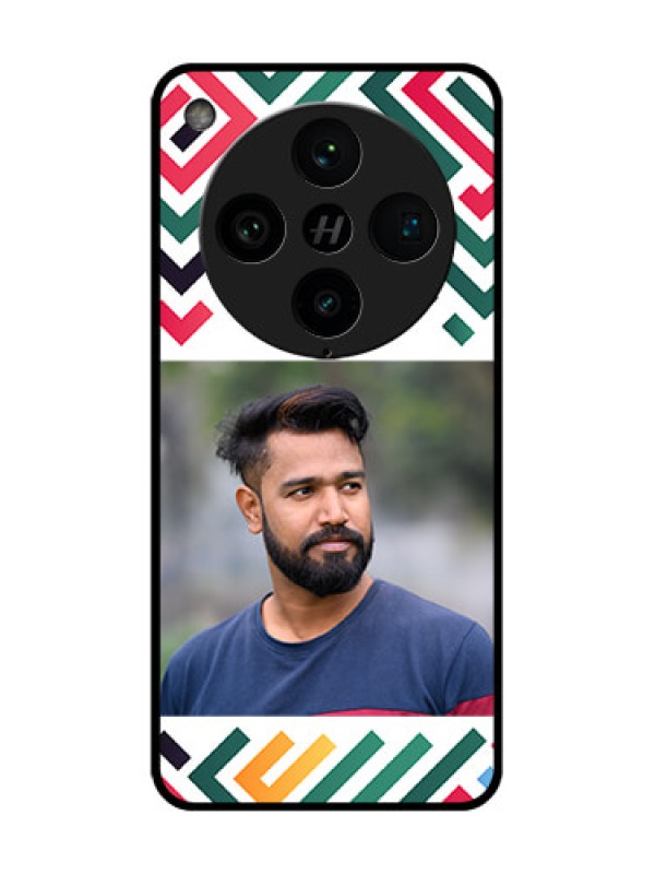 Custom Find X8 Pro 5G Custom Metal Phone Case - Colorful Maze Pattern Design