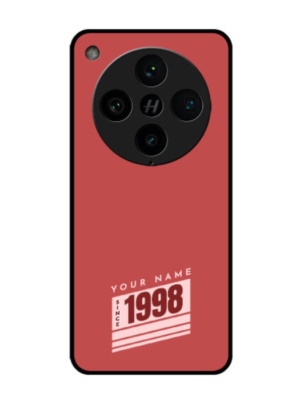 Custom Find X8 Pro 5G Custom Metal Phone Case - Red Custom Year Of Birth Design