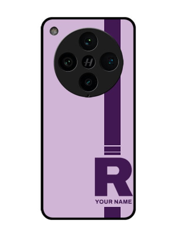 Custom Find X8 Pro 5G Custom Metal Phone Case - Simple Dual Tone Stripe With Name Design