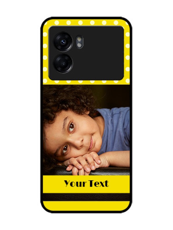 Custom Oppo K10 5G Custom Metal Phone Case - Bright Yellow Case Design