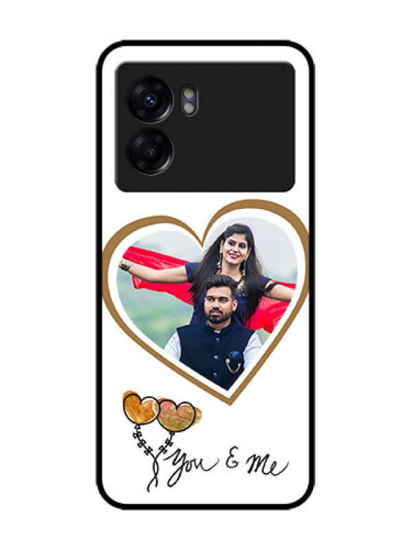 Custom Oppo K10 5G Custom Metal Phone Case - You and Me Design