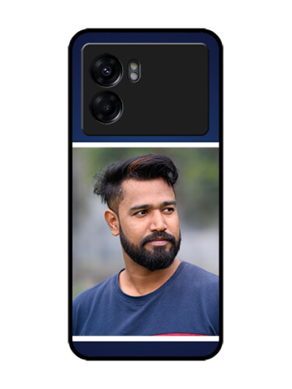 Custom Oppo K10 5G Custom Metal Phone Case - Simple Royal Blue Design
