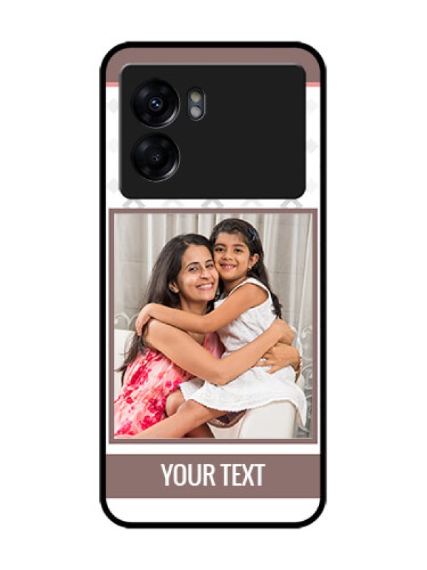 Custom Oppo K10 5G Custom Metal Phone Case - Simple Diamond Design