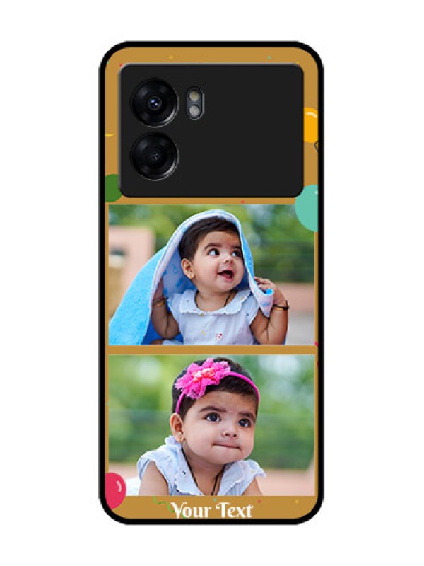 Custom Oppo K10 5G Custom Metal Phone Case - Image Holder With Birthday Celebrations Design