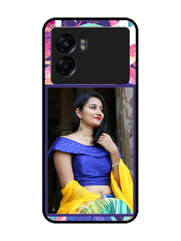 Custom Oppo K10 5G Custom Metal Phone Case - Abstract Floral Design