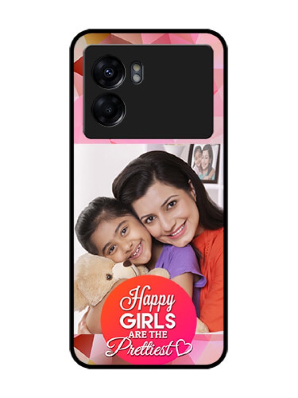 Custom Oppo K10 5G Custom Metal Phone Case - Abstract Triangle Design