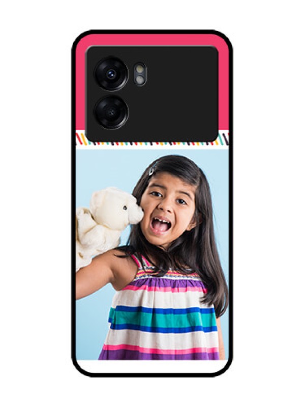 Custom Oppo K10 5G Custom Metal Phone Case - Line Art Design