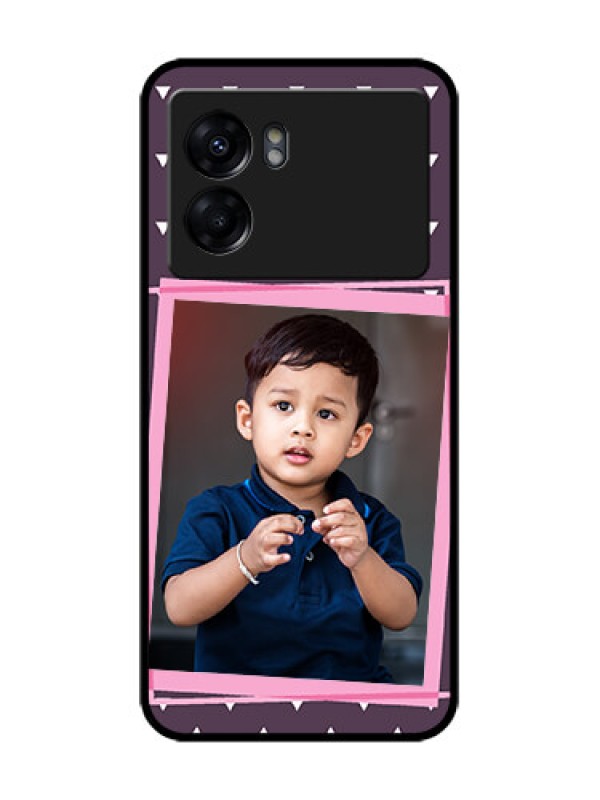 Custom Oppo K10 5G Custom Metal Phone Case - Triangle Pattern Dotted Design