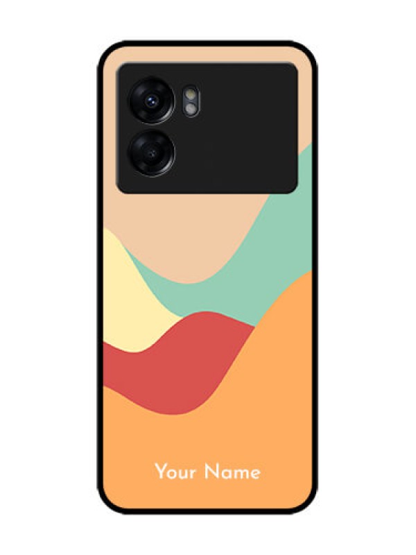 Custom Oppo K10 5G Custom Metal Phone Case - Ocean Waves Multi - Colour Design