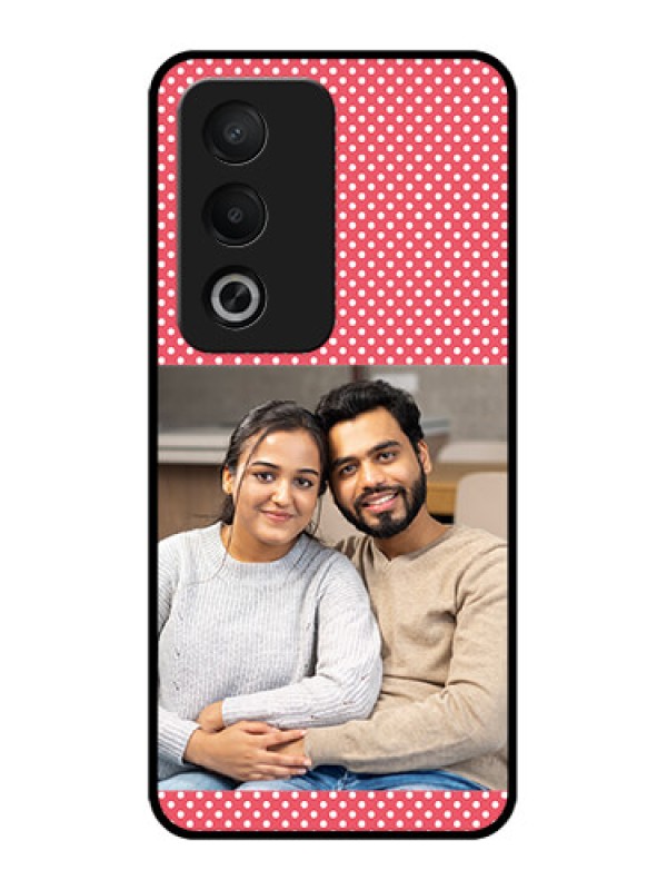 Custom Oppo K12x 5g Custom Metal Phone Case - White Dotted Design