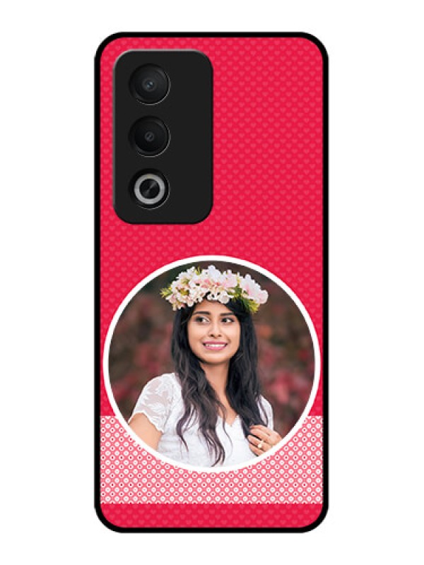 Custom Oppo K12x 5g Custom Metal Phone Case - Pink Color Pattern Design