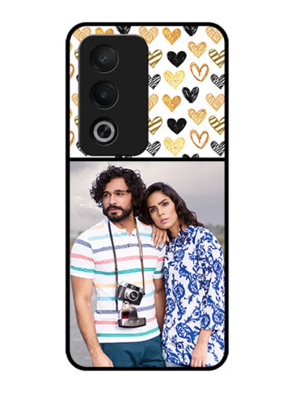 Custom Oppo K12x 5g Custom Metal Phone Case - Love Symbol Design