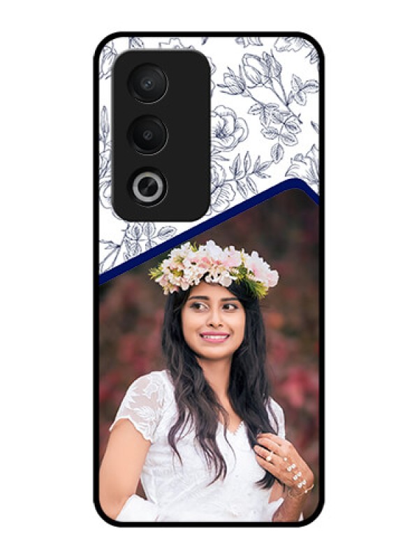 Custom Oppo K12x 5g Custom Metal Phone Case - Classy Floral Design