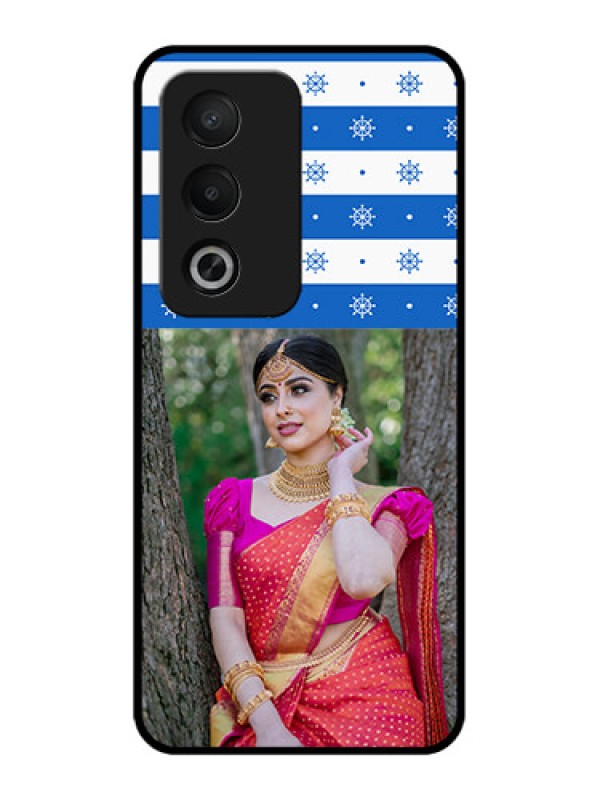 Custom Oppo K12x 5g Custom Metal Phone Case - Snow Pattern Design